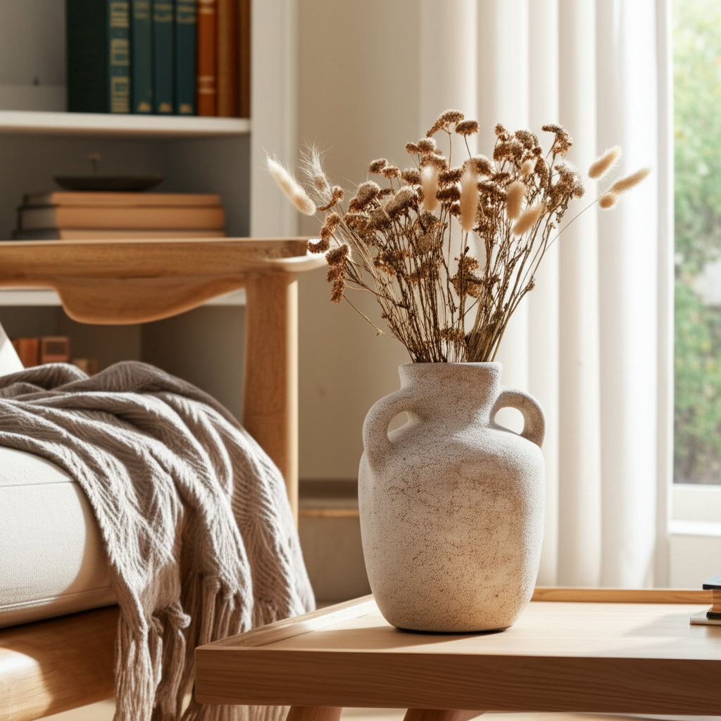 Everby 7'' Handmade Terracotta Table Vase