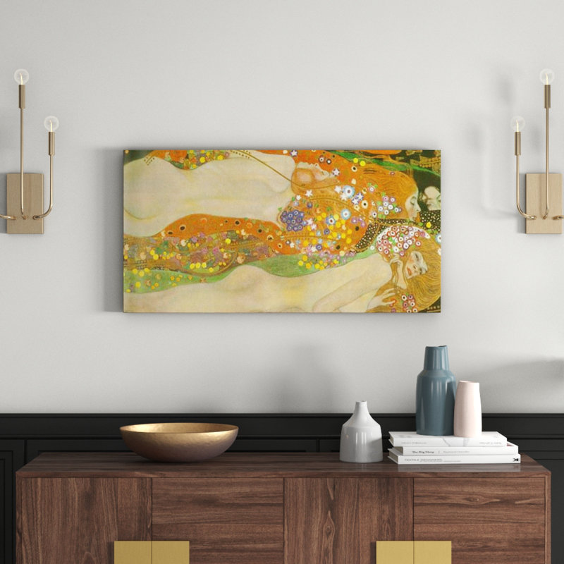 Gustav Klimt - Wrapped Canvas Painting, 70cm H x 140cm W x 1.8cm D