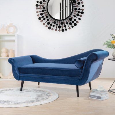 Chaise Lounge With Scroll Arm  Sofa