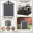 XWT012-1 6*8Ft Resin Plastic Storage Shed For Backyard Garden Big Spire Tool Storage