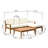 Tandon Acacia 3 - Person Patio Conversation Sets with Cushions-815632102