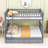 Convertible Twin Over Full Wood Bunk Bed With Drawers-614881825