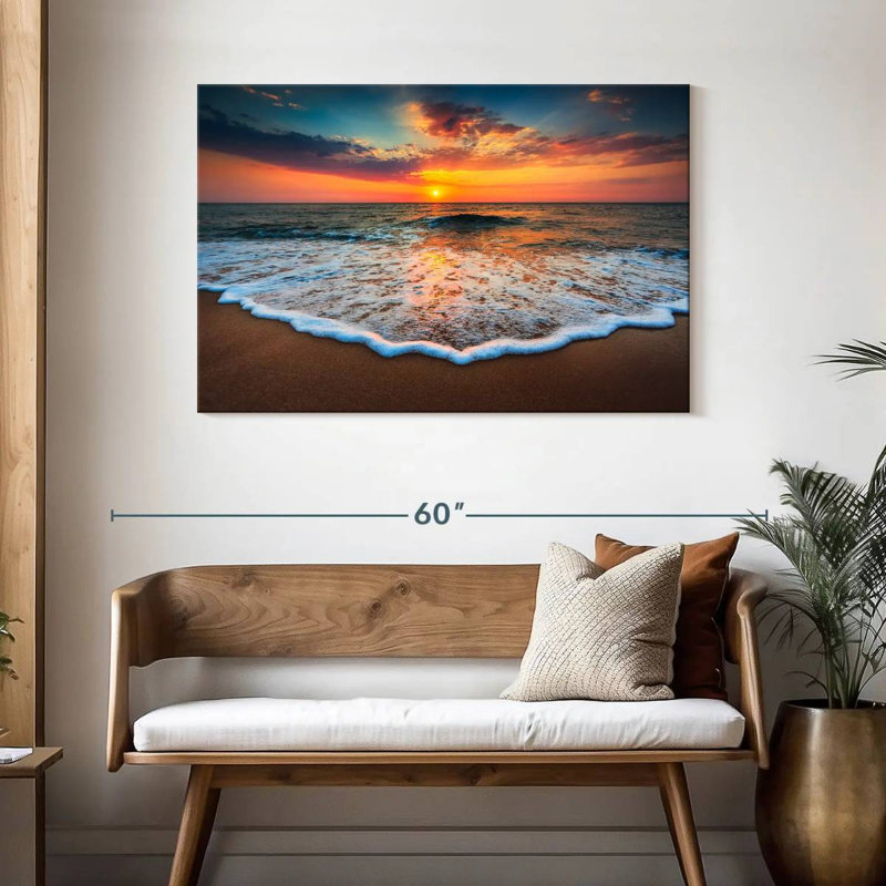 Gillard Sunrise Sea Waves, H 30 po x l 45 po