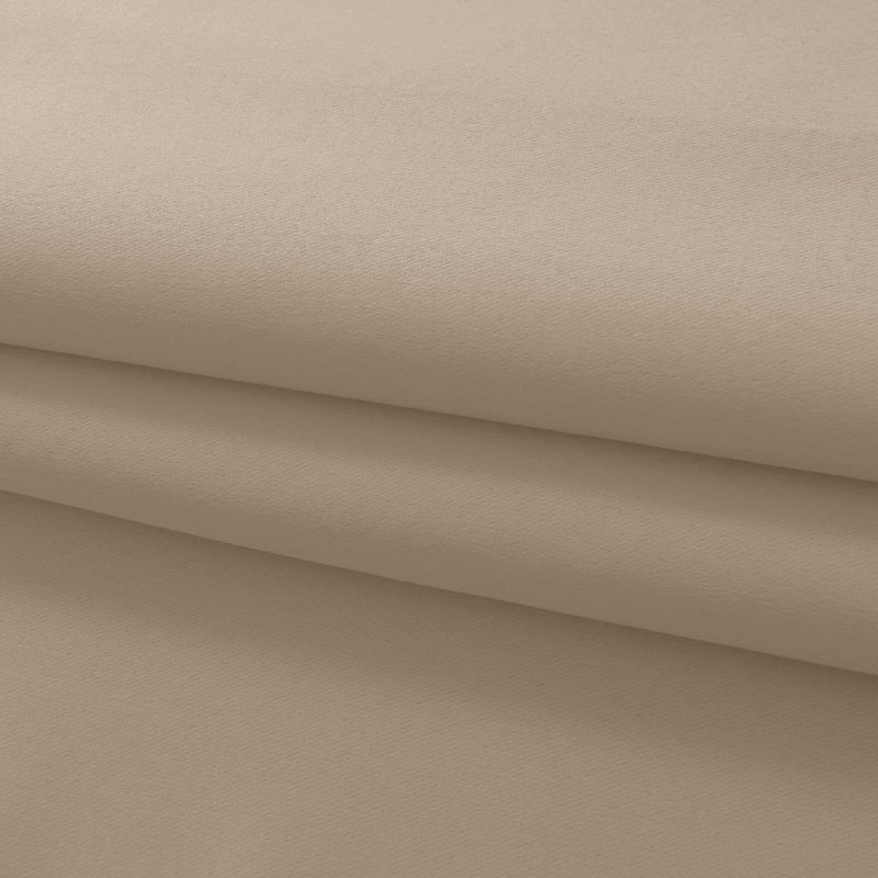 Iknoor Room Darkening Curtain Pair, 168 W x 183 D cm, Cream