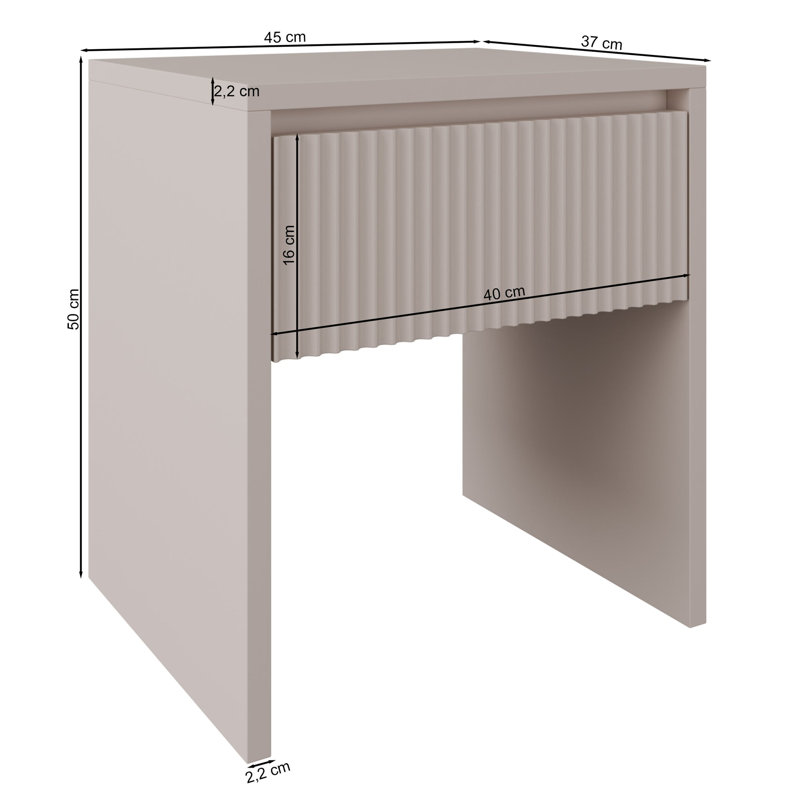 45cm W Bedside Table