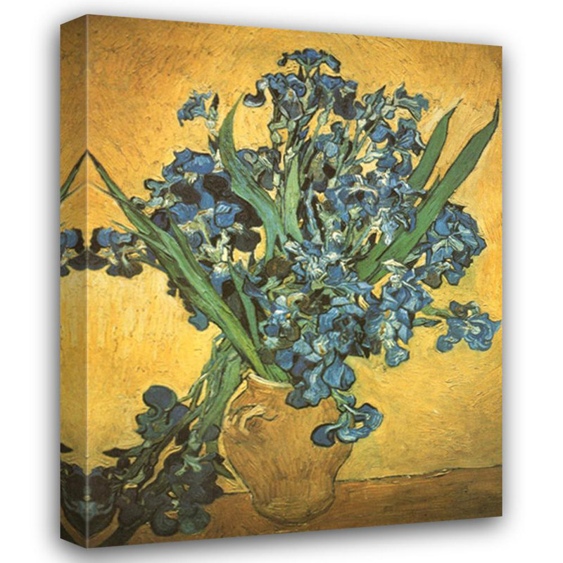 Nature morte aux iris, 1888, H 18 po x l 14 po