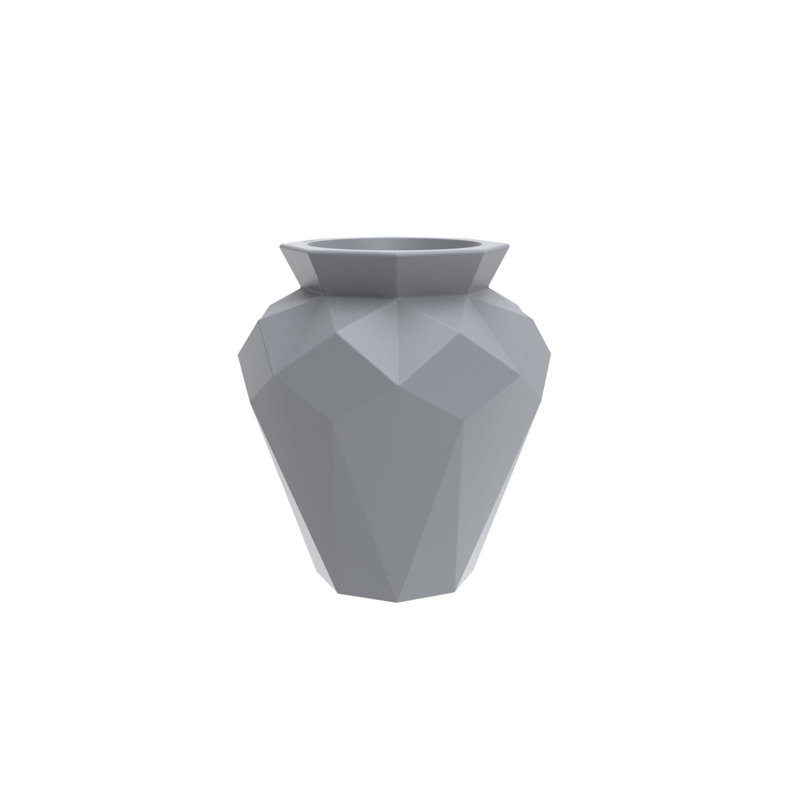 Origami - pot à fleurs Hanami, Gris, H 31,5 po x l 24,25 po x P 24,25 po