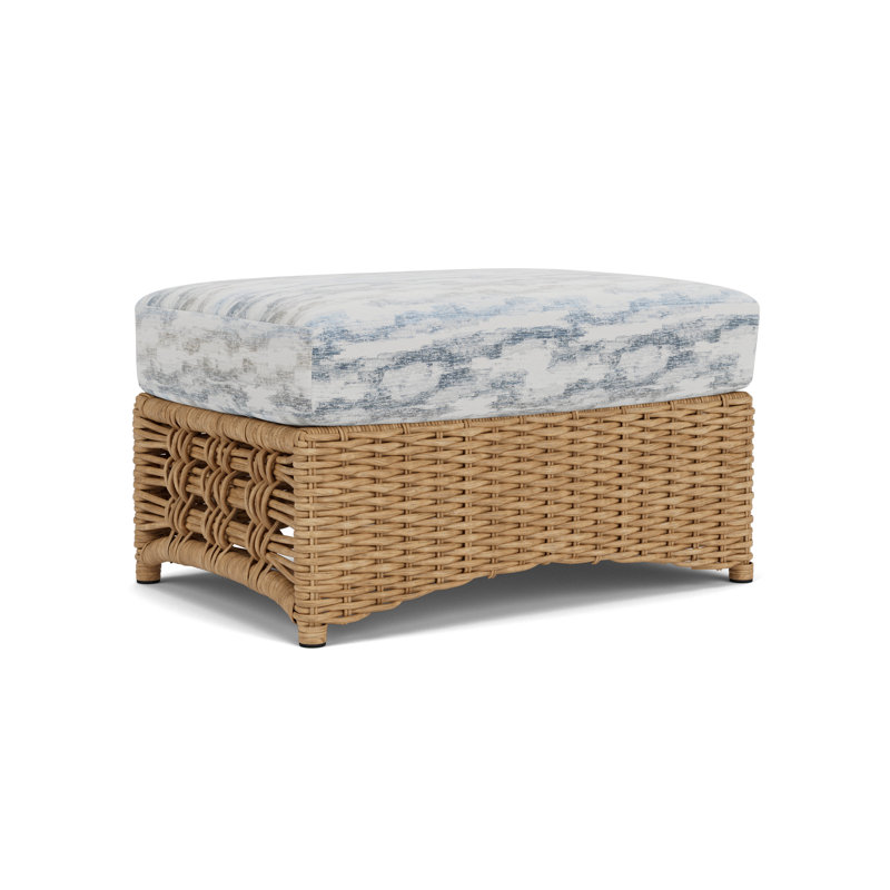 Magnolia Outdoor Ottoman, Stratosphere Cloud