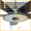 Ventilateur de plafond intelligent intérieur / extérieur Journey de 52 pouces, ensemble d'éclairage à DEL à intensité variable et télécommande, fonctionne avec l'assistant Google, Amazon Alexa et les raccourcis Siri.-1603460232-1603460234-1603460236