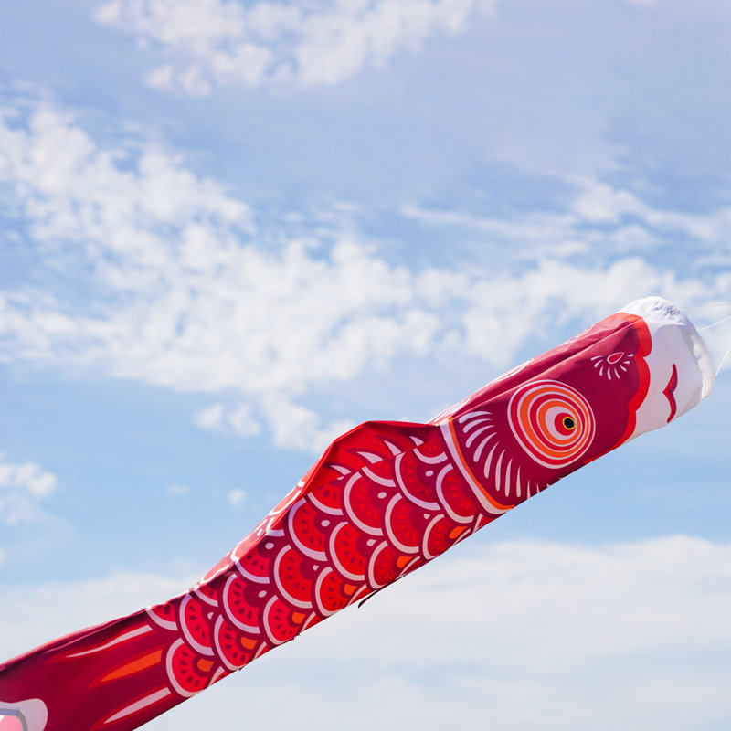 Koi, 36" H x 10" W, Red