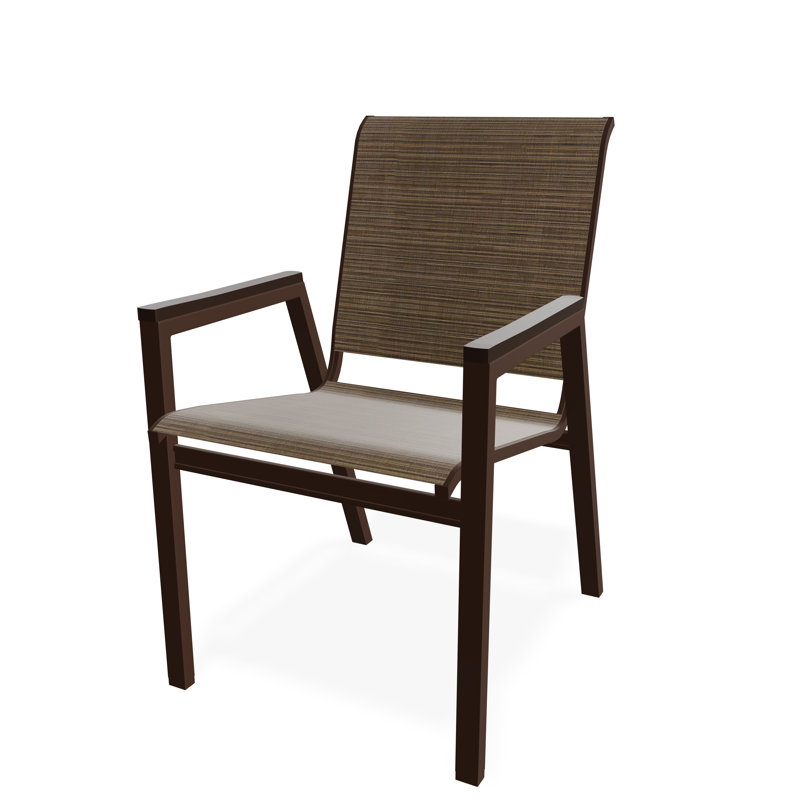 Bazza Outdoor Dining Chair, Bark, Kona