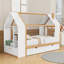 Lit plateforme House avec tiroirs et tablettes-129346844