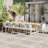 Anautica 12 - Person Eucalyptus Solid Wood Patio Dining Set Extendable and Umbrella Hole Included Rectangular Table-86858318