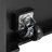 55.7" Large Kitchen Island with 2 Drop Leaf,, Rolling Kitchen Cart on 5 Wheels with Power Outlet, Folding Storage Dining Table with Spice & Towel Rack , 3 Drawers, for Kitchen, Dining Room,Black-1802571295