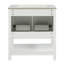 Meuble-lavabo blanc de 30 pouces avec lavabo en céramique et rangement pour petits espaces | Idée de cadeau-1462372064