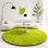 Tapis rond moelleux, tapis à poils longs pelucheux doux pour le balcon de la chambre à coucher, tapis moelleux pour la décoration intérieure, tapis décoratif antidérapant confortable.