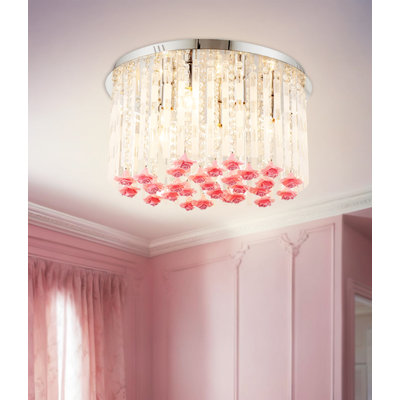 Plafonnier encastré en cristal Elegance