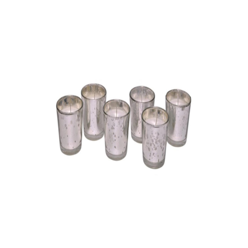 Bougie en pot sans parfum, Argent