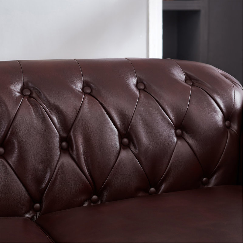 Canapé 85,8 po Chesterfield, Bourgogne