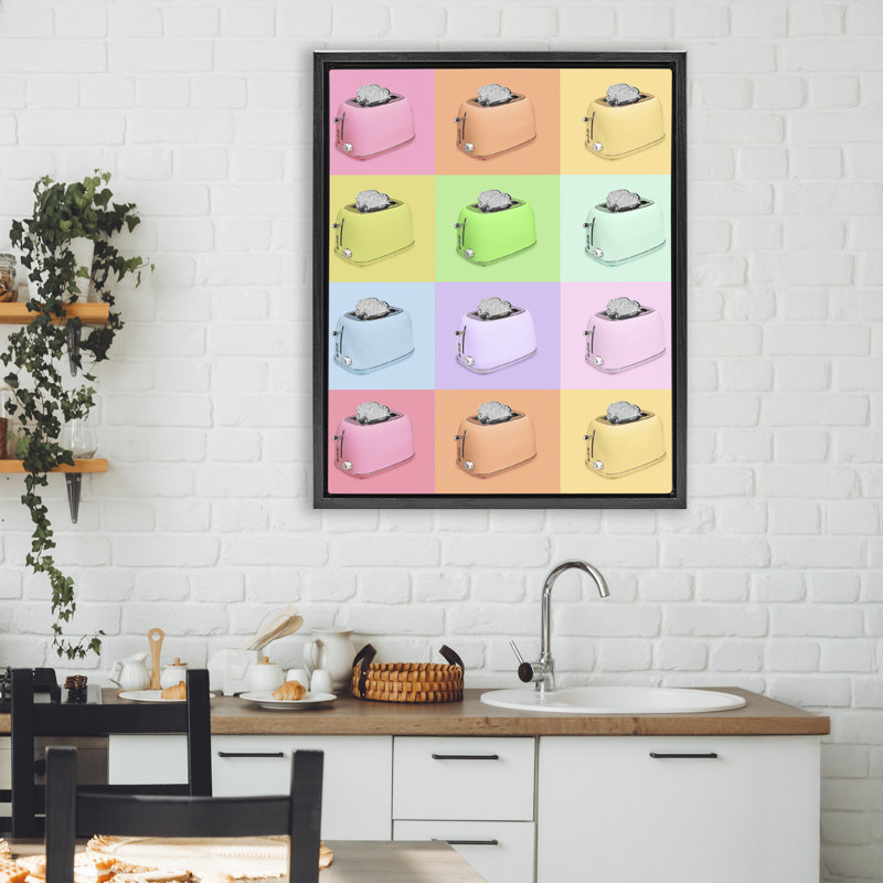 Cadre flottant Disco, 31 x 25, Cadre flottant noir de jais