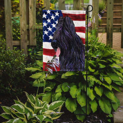 2 côtés en polyester de 2 côtés american drapeau de jardin