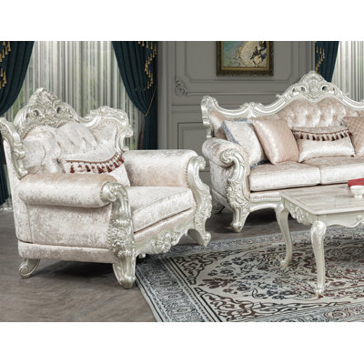  Fauteuil victorien rembourré Assago 