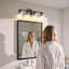 Luminaire de meuble-lavabo industriel avec abat-jour carré-1237917620
