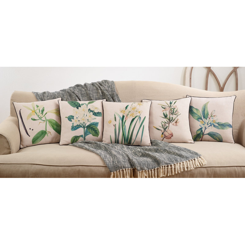 Floriculture Collection Floral Throw Pillow