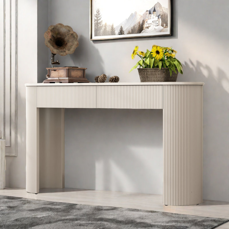 Console moderne avec 2 tiroirs