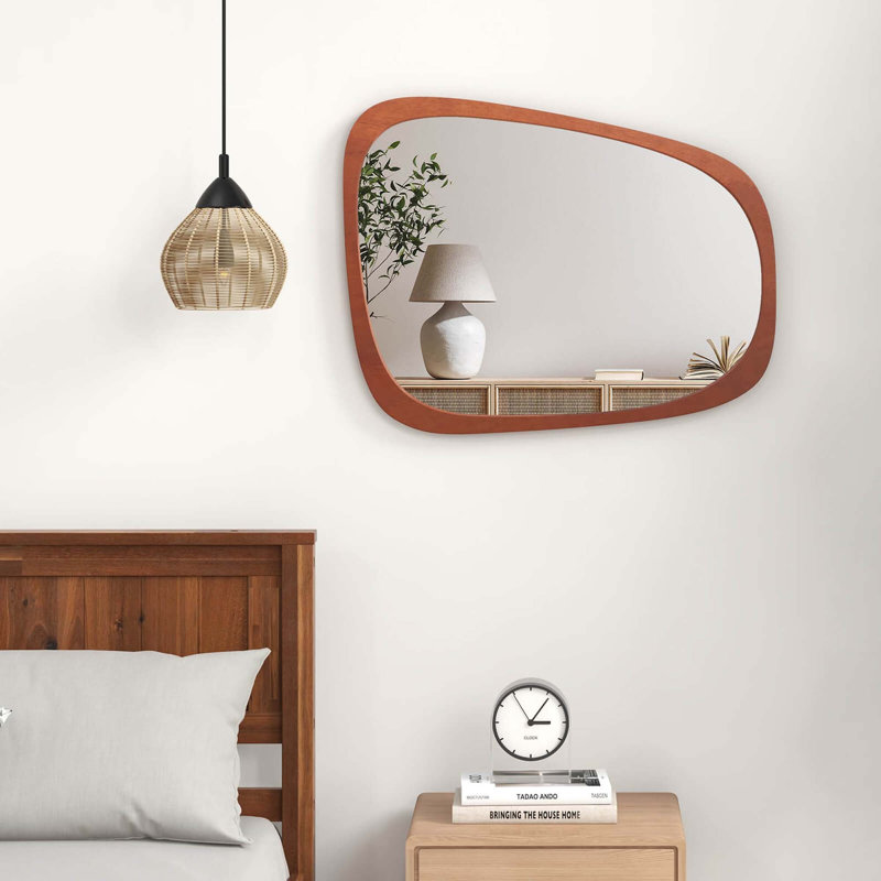 Miroir asymétrique en bois manufacturé Ilan