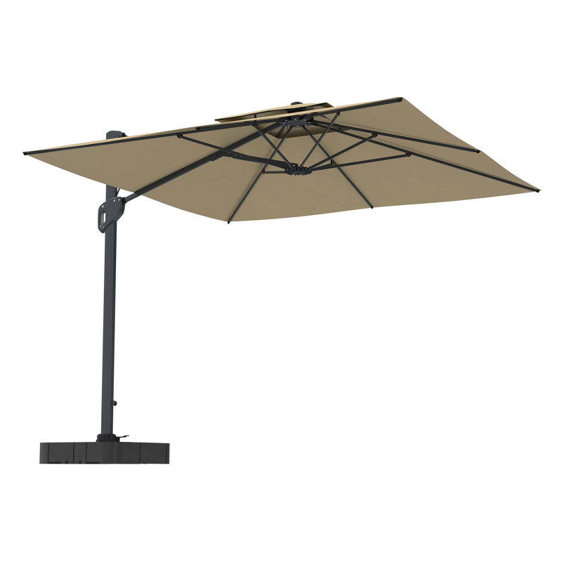 Parasol en porte-à-faux Angelia, Taupe