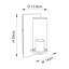 Alzahraa 1 -Light LED Dimmable Hardwired Antique Brass Patina Armed Sconce