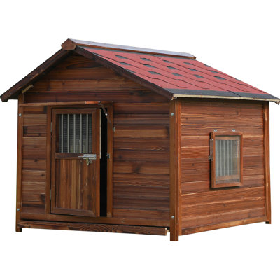 Extra Large Dog House Outdoor for Large Breed Dogs,Weatherproof Dog Houses for Dogs Outside with Door,Goat House for Outside, Wooden Dog House Outdoor