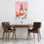 Spicy Citrus Burst Modern Vibrant Abstract Landscape Nature Wall Art Print 1 Piece Wrapped Canvas Wall Art-2080764506