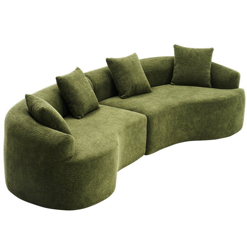 Chenille en tissu 4 places, 114,73 Lb lourd, pour siège à la maison avec coussins confortables, salon