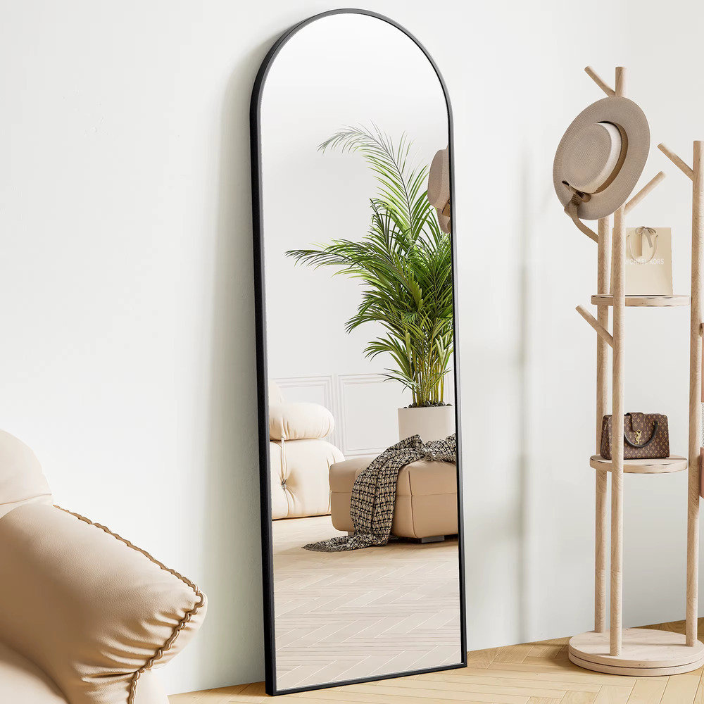 Mercer41 full body wall mirror standing hanging leaning aluminum
