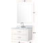 Meuble-lavabo blanc 30 po X P 22 po, comptoir en marbre, robinet, miroir simple 28 po 30 po x 22 po, marbre