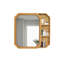 Armoire à miroir murale avec tablettes de rangement, miroir de pharmacie pour salle de bain, salon, entrée 31,5 "x 23,82"