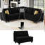 Fauteuil 2 places sans accoudoirs en velours Eyram, module modulaire pour canapé modulaire-802279987