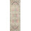 One-of-a-Kind Hand-Knotted 1960s 3'1" x 9'6" Runner Wool Area Rug in Pink/Gray/Beige