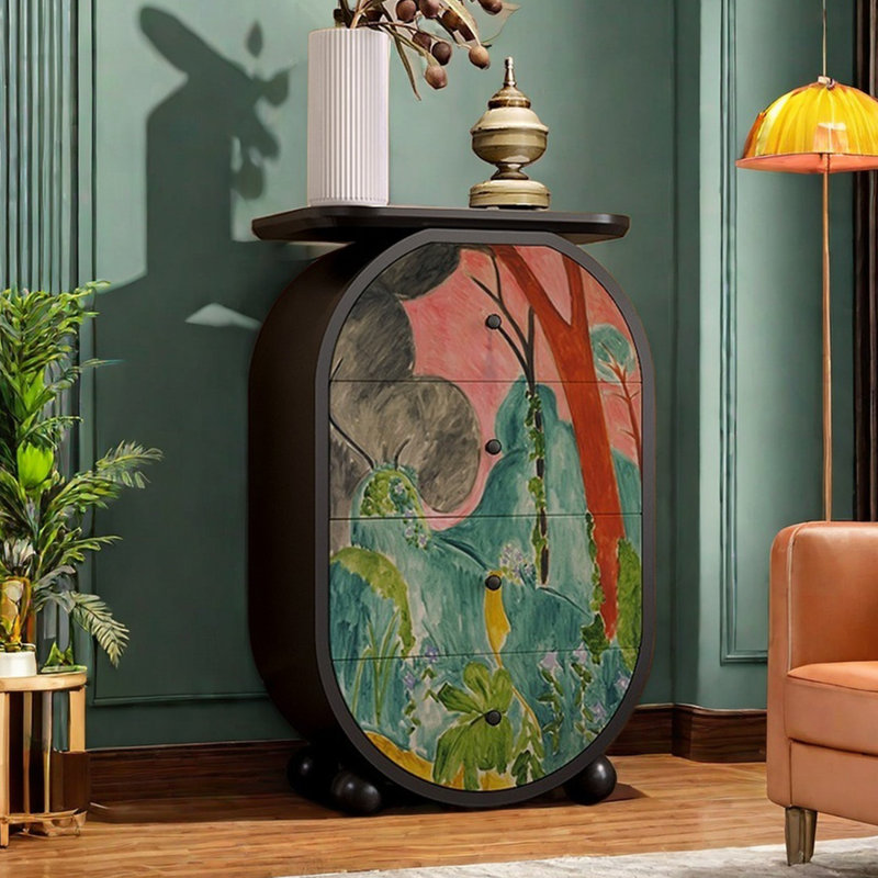 Commode ovale moderne moderne