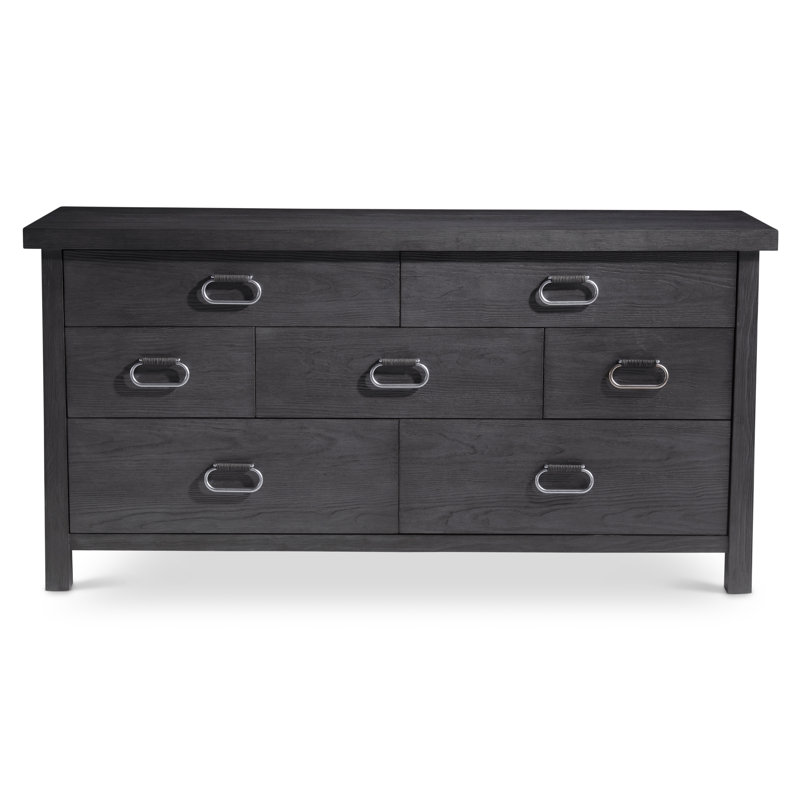 Black Double Dresser with Soft Close Drawers