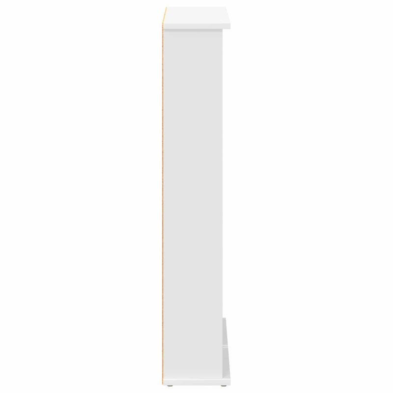 92 cm H Media Shelves, White