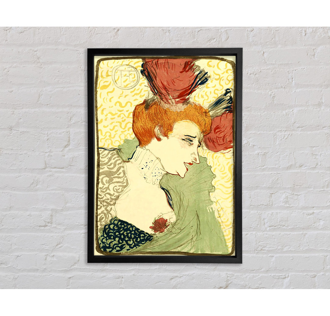 Büste von Marcelle Lender von Henri De Toulouse-Lautrec - Einzelbildrahmen Kunstdrucke auf Leinwand