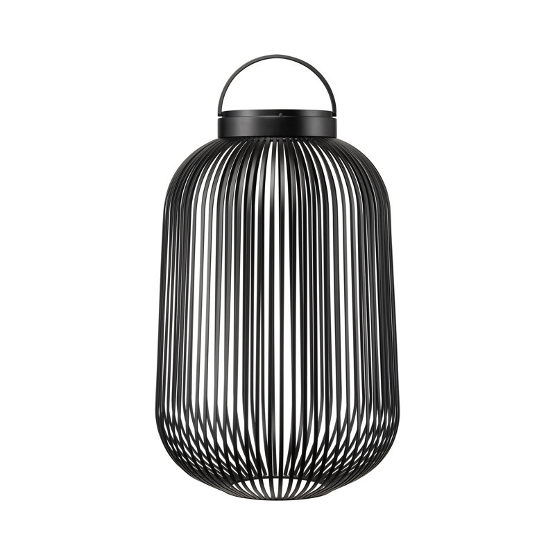 Lanterne à DEL mobile rechargeable LITO - grande, H 19,29 po x l 12,21 po x P 12,21 po, Noir