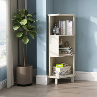 Solid Wood Corner Bookcase
