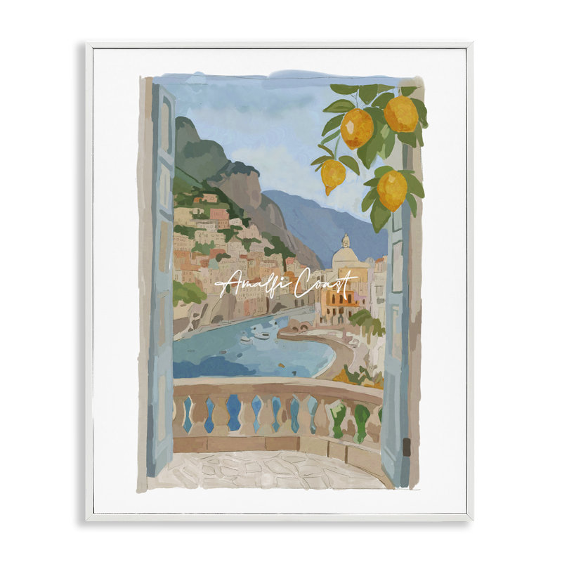 «Amalfi Coast Architecture», estampe numérique, design par Amelia Noyes, H 14 po x l 11 po