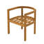 Chaise de salle à manger d'extérieur en bois d'acacia Maxtyn