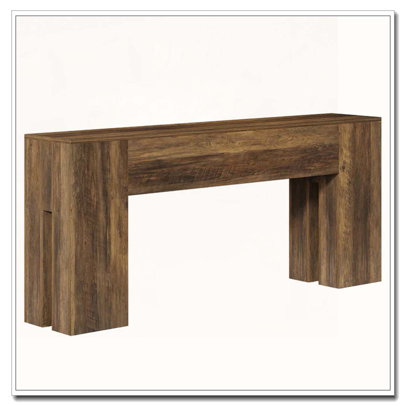 Rustic Coffee Table,Sturdy Console Table