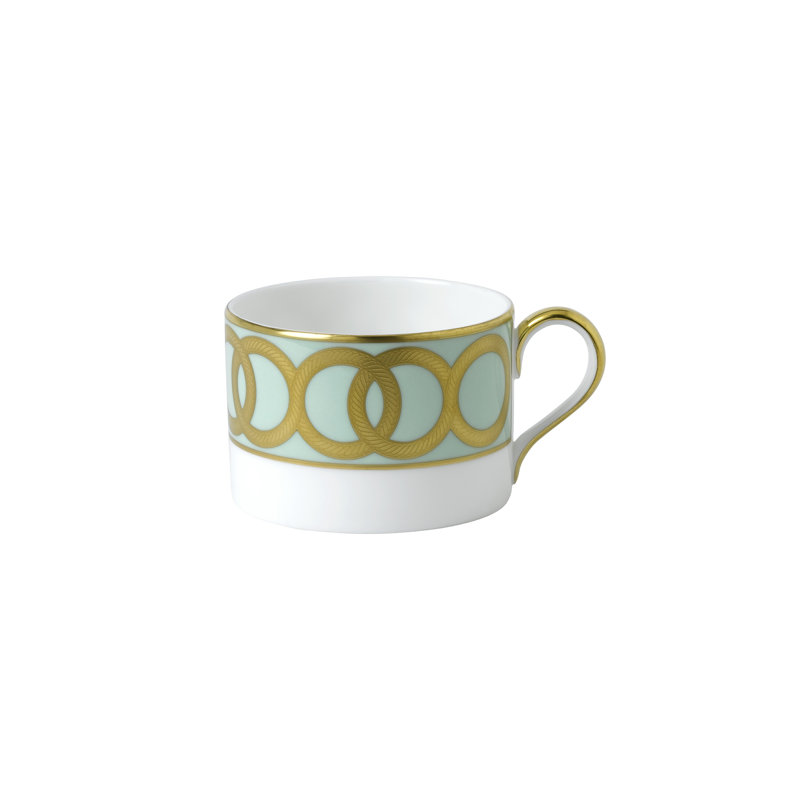 Riviera Bone China Teacup, Mint Green
